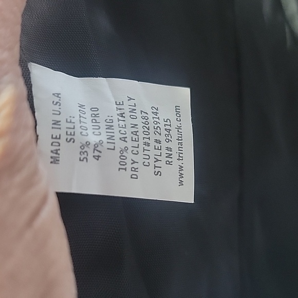 Trina Turk Size 4 Black 'Satin' Single Button Fully Lined Blazer, GORGEOUS! - Picture 7 of 7